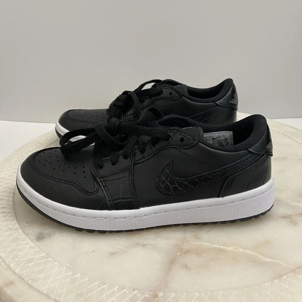 Nike Air Jordan 1 Low Golf Shoes Black Men's Size 4.5 NEW Women's 6